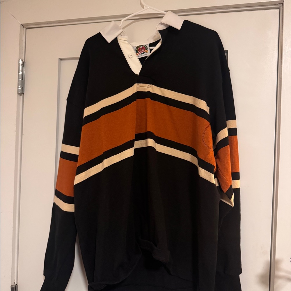 KOTN Black and Orange Striped Casual Shirt - Picture 5 of 9